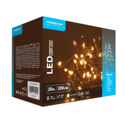 Fényfüzér 200 LED meleg-fehér 200m hálózati