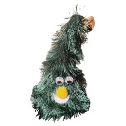 Éneklő-táncoló karácsonyfa elemes 16cm